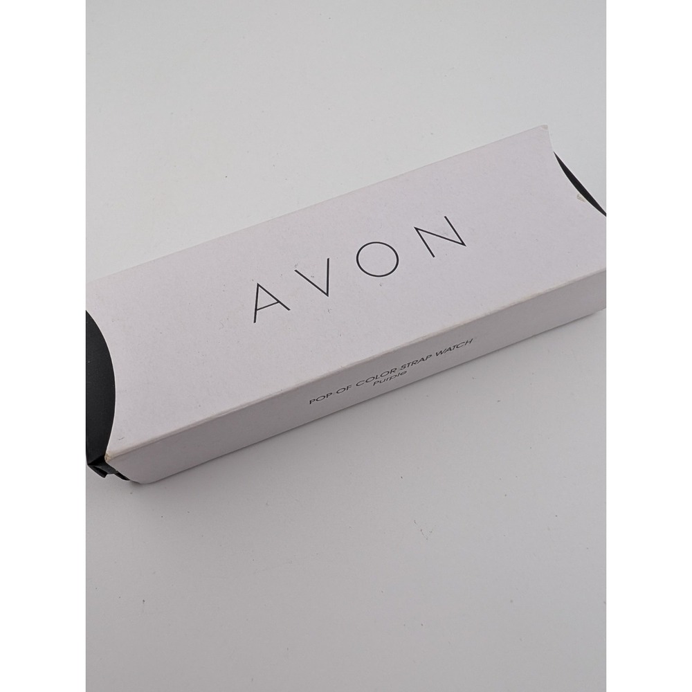 Avon 2016 Pop of Color Strap Watch Women Purple 32mm Case w/ Box New Battery - Picture 10 of 12